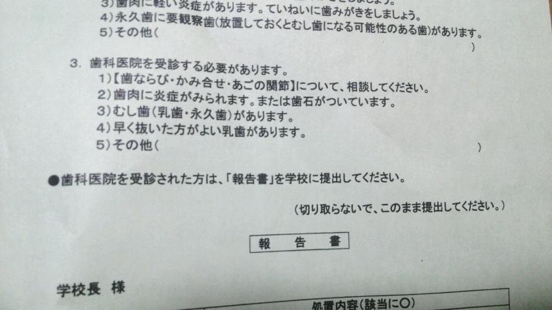 早めに治療をしましょう!!